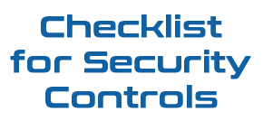 Checklist for Cybersecurity Controls